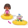 Dora Objevuje Svět Sada Splash-Splash 2 Figurky Dora a Boots + Doplňky