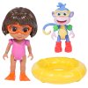 Dora Objevuje Svět Sada Splash-Splash 2 Figurky Dora a Boots + Doplňky