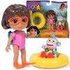 Dora Objevuje Svět Sada Splash-Splash 2 Figurky Dora a Boots + Doplňky