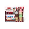 Dřevěná Sada Nasaď a Stavěj Zmrzlinárna Scoop and Stack Ice Cream Play Set