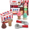 Dřevěná Sada Nasaď a Stavěj Zmrzlinárna Scoop and Stack Ice Cream Play Set