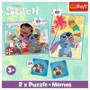 Trefl Disney Puzzle 2v1 + pexeso Lilo&Stitch Happy Day 3+