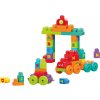 Mega Bloks Sada kostek Můj První Vlak ABC 60 dílků