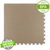 Pěnová podložka na podlahu Humbi 120x60 Velké pěnové puzzle voděodolné bezpečné 2 ks Světle béžová
