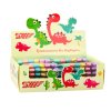 Sada mini dinosauřích zvýrazňovačů v barevném pouzdře 6 ks 8 cm