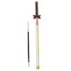 Katana meč Anime Propisovací pero Kov Černý inkoust Vyměnitelná náplň Bílá a žlutá