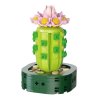 Mini stavební kostky Kaktus s růžovým květem 176 ks