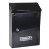 Poštovní schránka na dopisy Pozinkovaná ocel Černá 26,5x18,5x6,5cm