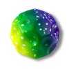 Míček s důlky na skákání, mačkání, barevná pěna, 10 cm
