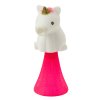 Skákající jednorožec na pružině Vyskakuje Bílý Růžový 10cm Mix