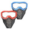 Ochranná bojová maska sada pro dva červená a modrá