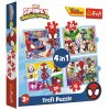Trefl Puzzle 4v1 Spidayův tým 34611