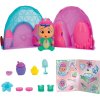 Cry Babies Magic Tears Icy World Dinos Surprise Doll + zvířátko a příslušenství 89075