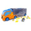 Hot Wheels Transportér na 12 Aut + Auto a Dopravní Značky 42040P