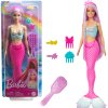 Panenka Barbie mořská panna s růžovým ocasem a doplňky