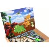 Sada vzdělávacích magnetických hlavolamů s dinosaury