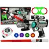 Sada Space Warrior Laser Gun Světelný meč Pouta Vrhač disků