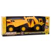 Stavební stroje Set Bagr Dump Truck Movable Yellow