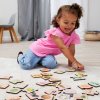 Montessori Barevné Dřevěné Puzzle Vzdělávací skládačka Ovoce a Zelenina 34 dílů