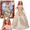 Barbie Sběratelská panenka Signature Holiday Joyeux Noel Zlaté šaty 6+