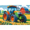 Trefl Puzzle 60 dílků Traktor Zemědělec na farmě
