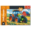 Trefl Puzzle 60 dílků Traktor Zemědělec na farmě