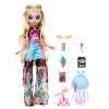 Monster High Lagoona Blue velká panenka 28 cm + doplňky mazlíček Strašidlákov