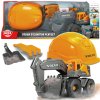 Sada Volvo Stavební vůz Bagr Auto Doplňky + Ochranná přilba