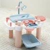 Nursery Pečovatelský koutek pro panenky péče, krmení, koupání + vanička a doplňky