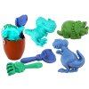 Dinosaurs Sand Set, Bucket, Egg, Rake, Spatula, Molds