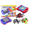 Cestovní hra 8v1 Šachy Dáma Ludo Backgammon Čínské hady a žebříky
