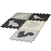 Soft Puzzle Mat Kontrastní vzdělávací EVA Foam Grey 28 kusů.