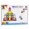3D magnetické stavební bloky barevné puzzle 45 ks