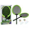 Sada 2 badmintonových raket, 2 badmintonových míčků, zelené