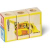 Melissa&Doug Tlapková patrola dřevěná nákladní auta s kostkami 33272