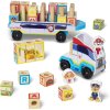 Melissa&Doug Tlapková patrola dřevěná nákladní auta s kostkami 33272