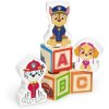 Melissa&Doug Tlapková patrola dřevěná nákladní auta s kostkami 33272