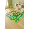 Vzdělávací podlahová pěnová podložka 120x120 Silné pěnové puzzle 4 ks Humbi Městské ulice Město Silnice