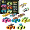 Hot Wheels Monster Trucks sada 10 svítících vozidel 1:64