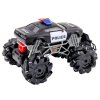 RC policejní terénní auto se světly a kouřovým efektem 1:16