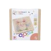 Montessori Sada Dřevěná Geoboard Gumky + Vzory Geometrická Tabule 85 Prvků