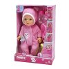 Panenka New Born Baby Sladké Miminko v Pyžamu 30 cm s Doplňky