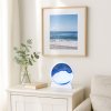 3D Obraz Pohyblivý Písek Modrá Dekorace 360° Bílá