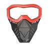 Bojová ochranná maska červená