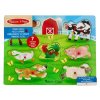 Melissa & Doug dřevěné zvukové puzzle Farma – zvířata 7 dílků 94425