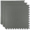 Pěnová podlahová podložka Humbi 180 × 60 cm – velké pěnové puzzle, voděodolné, bezpečné, 3 ks, tmavě šedá