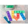 CONNETIX Rainbow Rectangle Pack – kreativní magnetické kostky 18 dílků