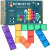 CONNETIX Rainbow Rectangle Pack – kreativní magnetické kostky 18 dílků