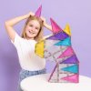 CONNETIX Glitter Unicorn Pack – kreativní magnetické kostky s třpytkami 56 dílků