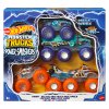 Hot Wheels Monster Trucks sada vozidel v měřítku 1:64 Power Smashers Tracks Big Rig